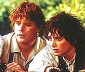 Elijah Wood and Sean Astin as Frodo and Sam